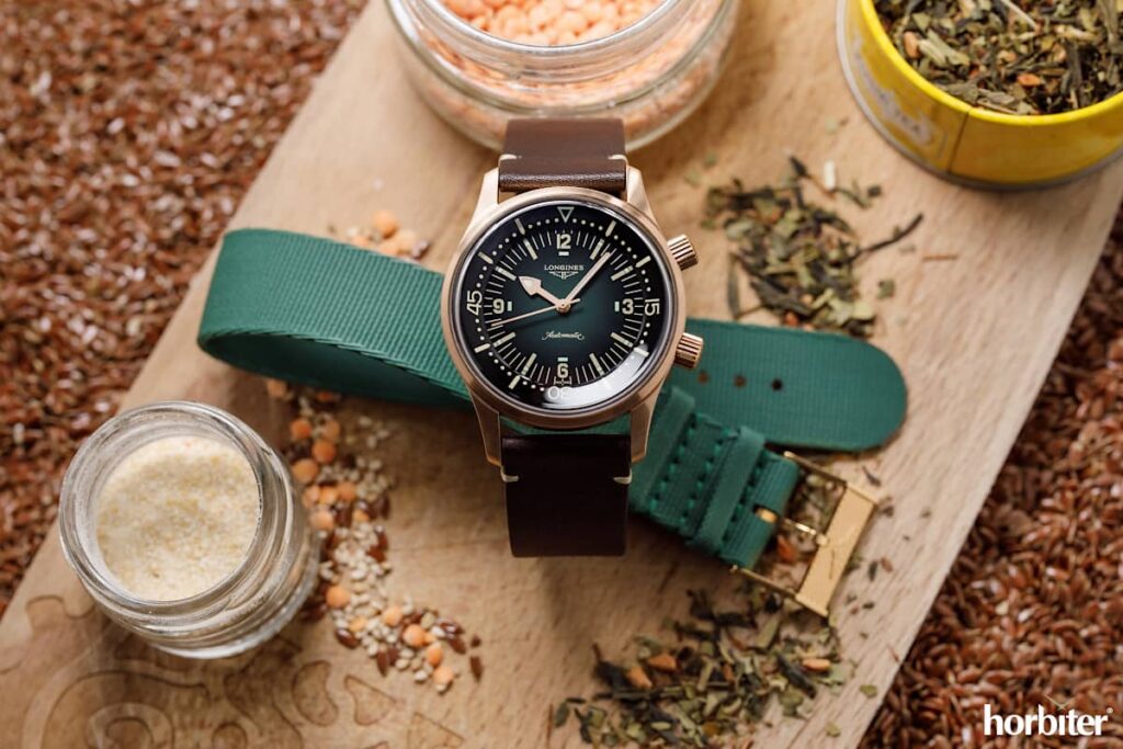 The Longines Legend Diver Bronze Green Dial