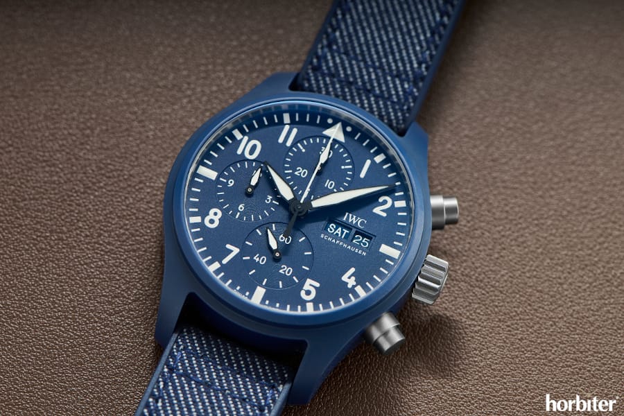 iwc pilot's watch chronograph 41 top gun oceana
